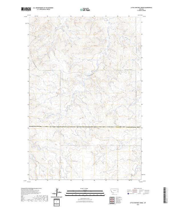 USGS Topographic Map – Little Whitney Creek