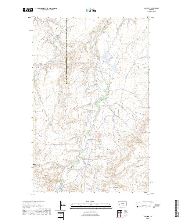 USGS Topographic Map – Lloyd NW