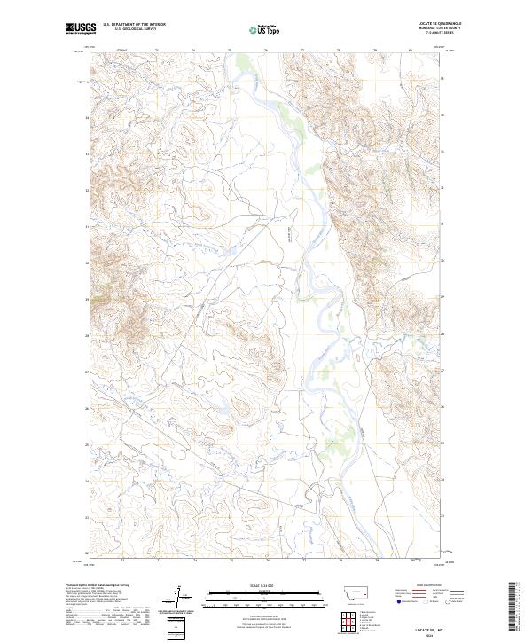 USGS Topographic Map – Locate SE