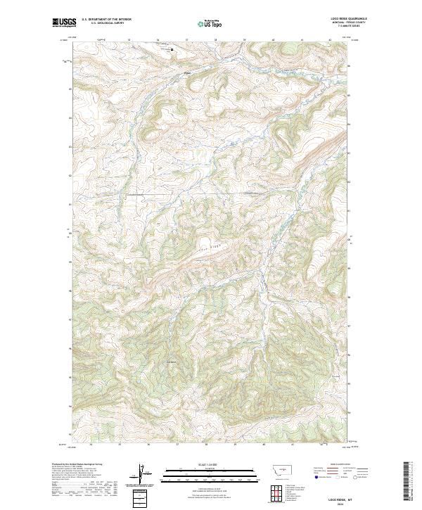 USGS Topographic Map – Loco Ridge