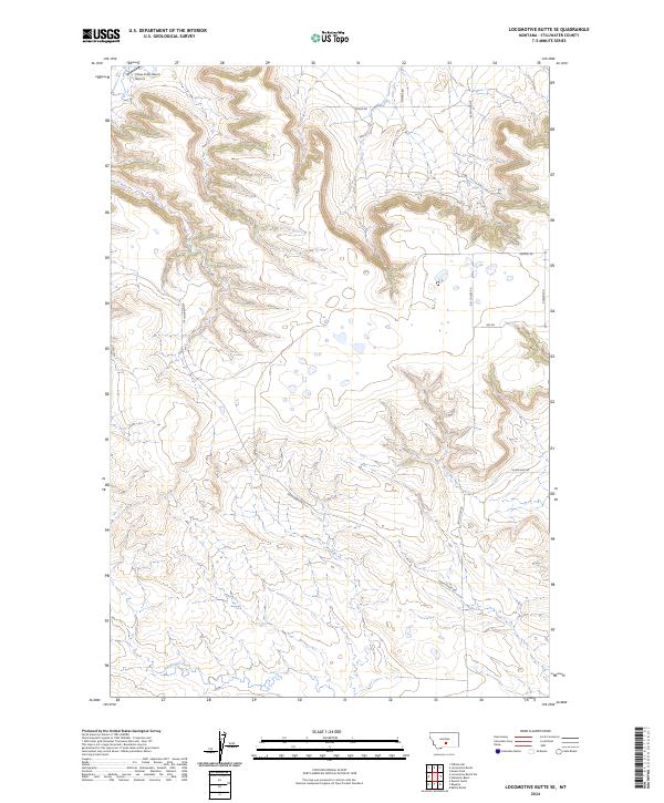 2024 Map of Locomotive Butte SE, 2024 Print