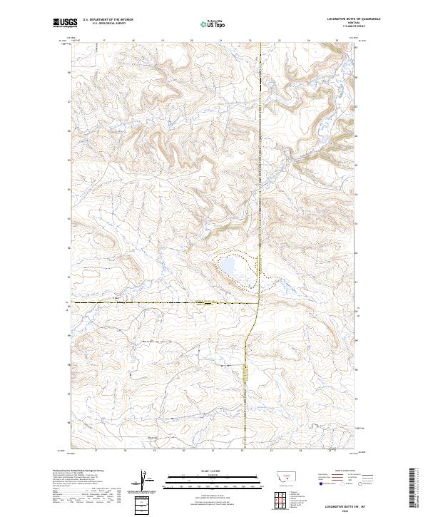USGS Topographic Map – Locomotive Butte SW
