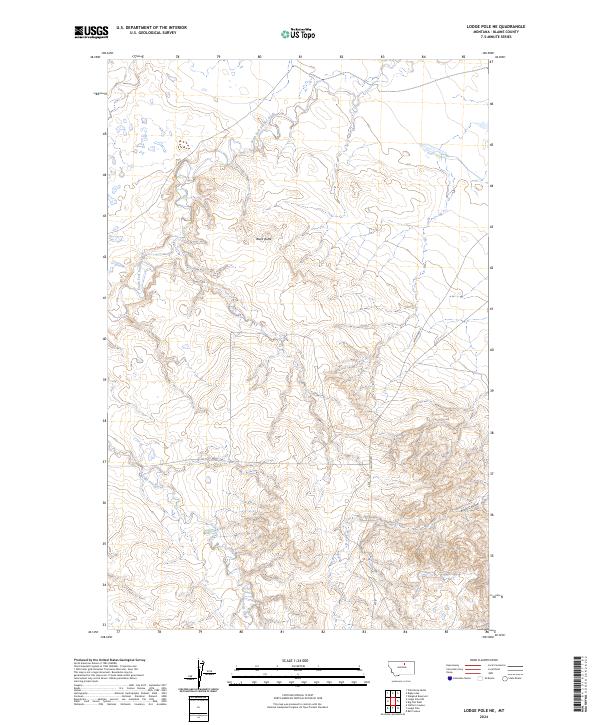 USGS Topographic Map – Lodge Pole NE