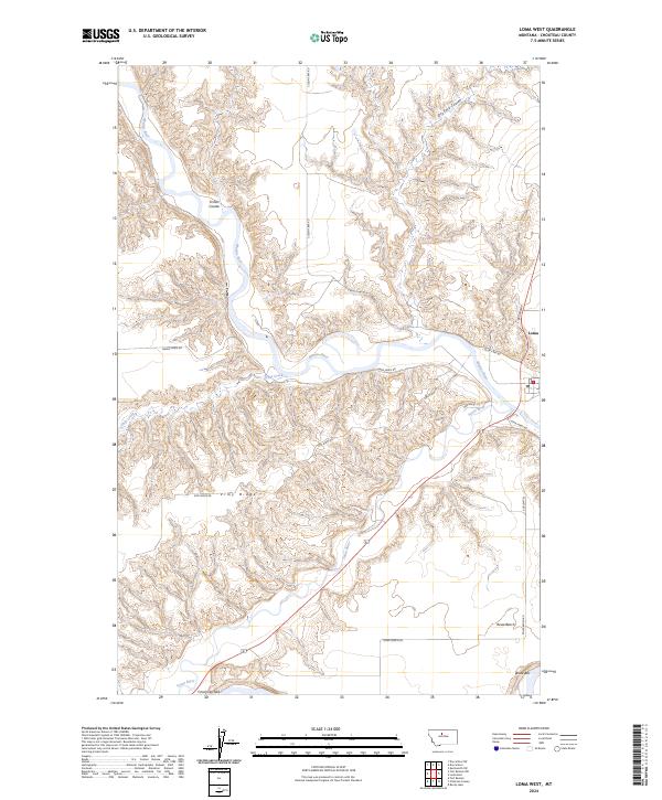 USGS Topographic Map – Loma West