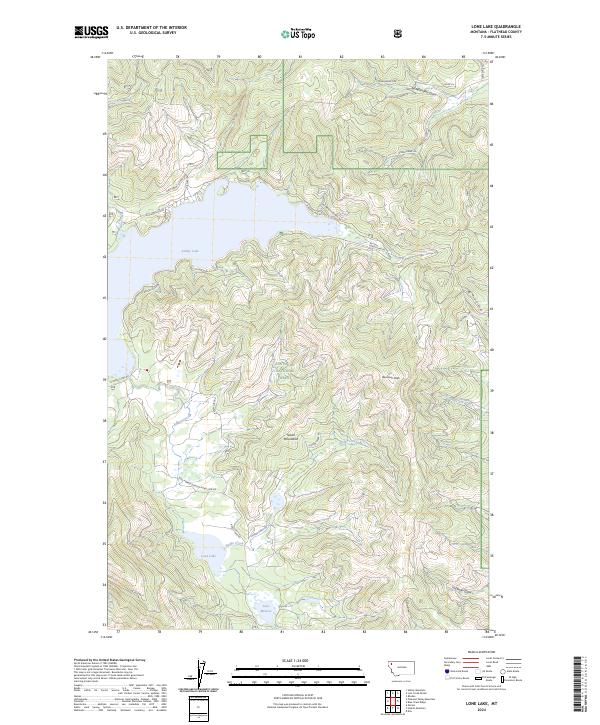 USGS Topographic Map – Lone Lake