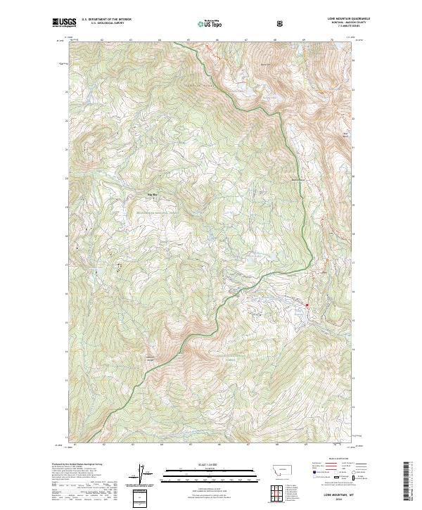 USGS Topographic Map – Lone Mountain