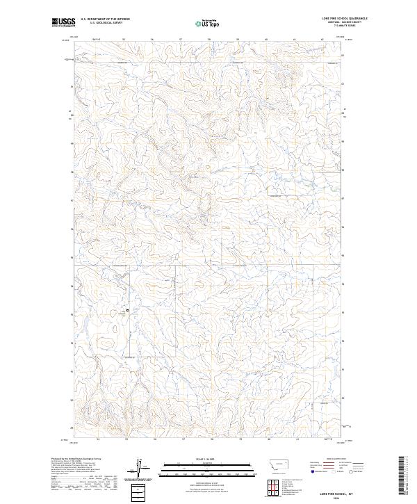 2024 Map of Lone Pine School, 2024 Print