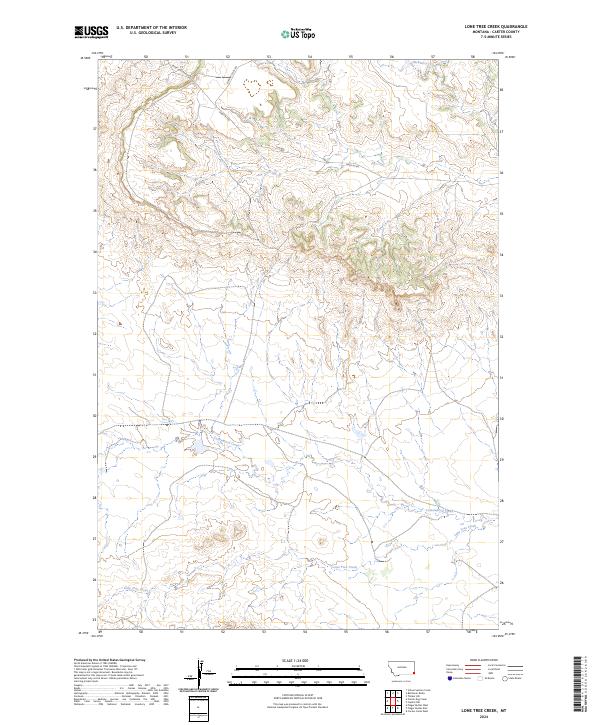 USGS Topographic Map – Lone Tree Creek