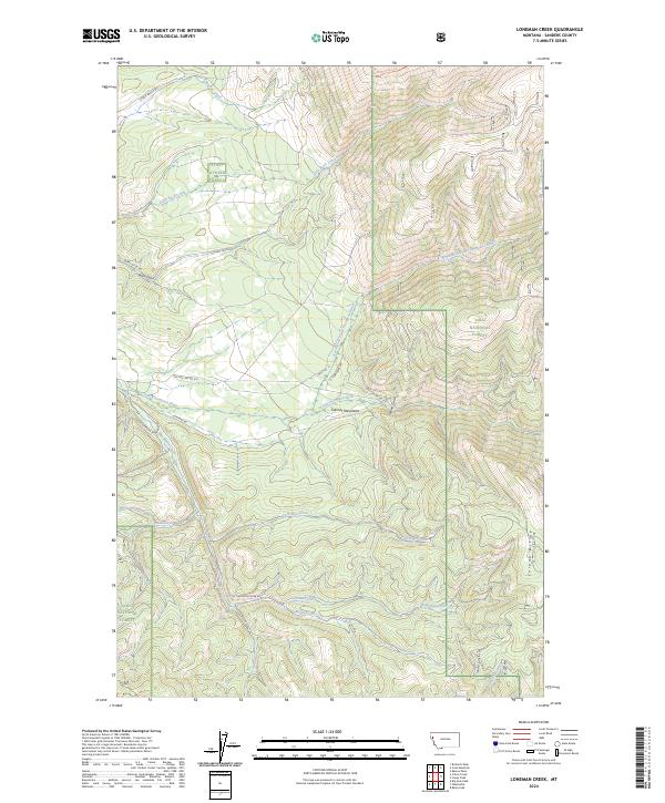 USGS Topographic Map – Loneman Creek