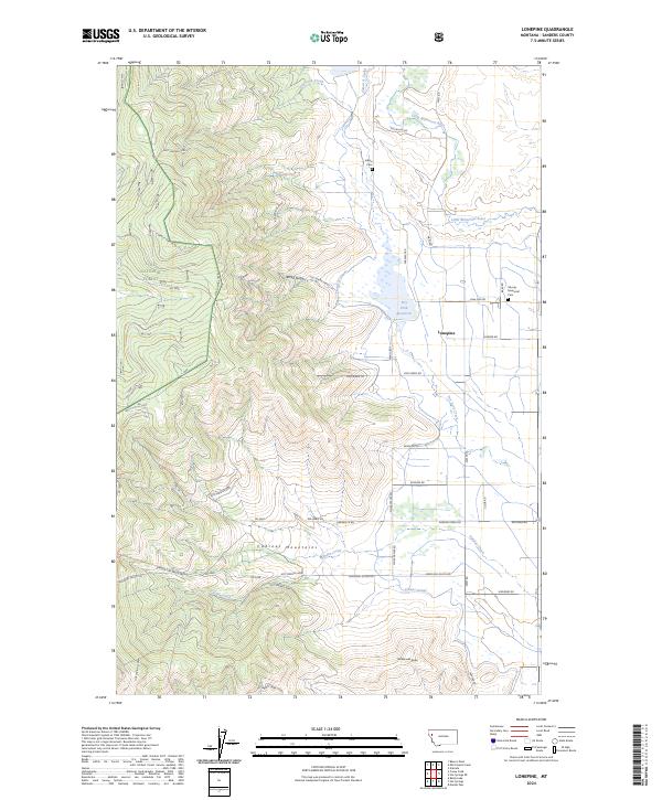 USGS Topographic Map – Lonepine