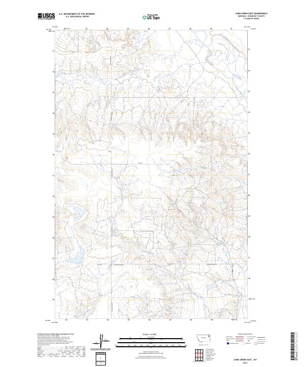 USGS Topographic Map – Long Creek East