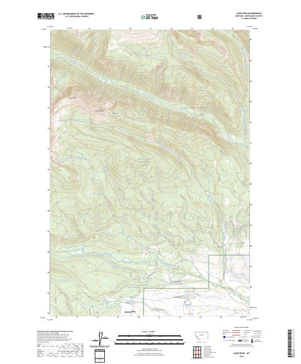 USGS Topographic Map – Long Peak