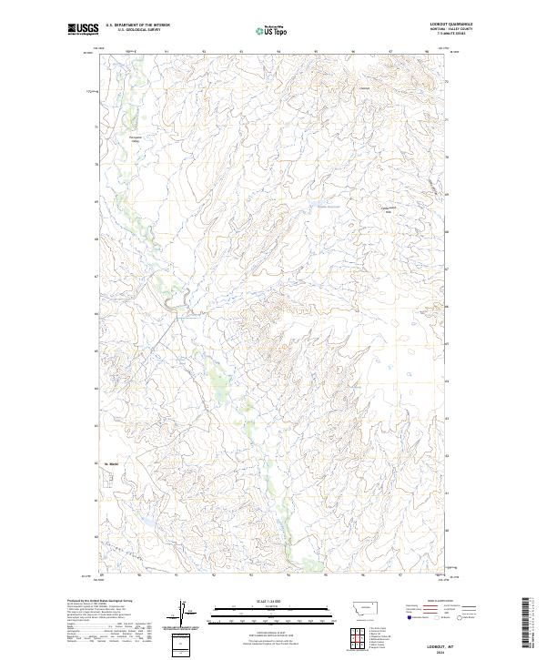 USGS Topographic Map – Lookout