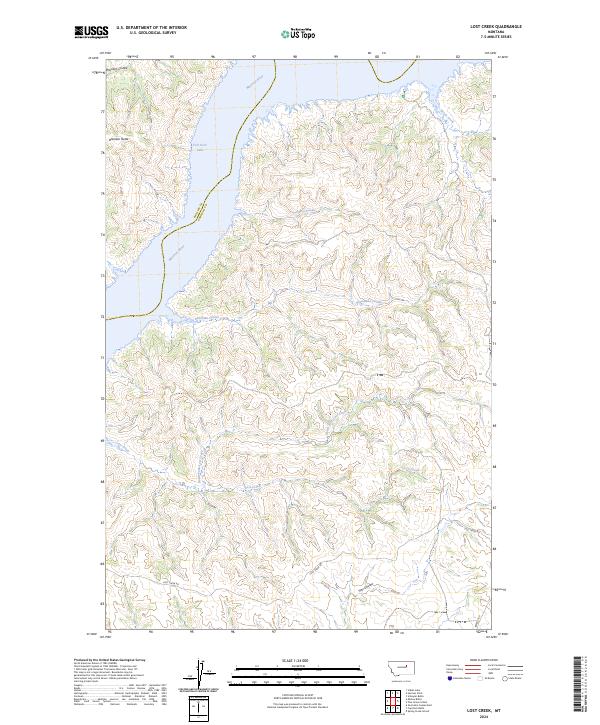 USGS Topographic Map – Lost Creek