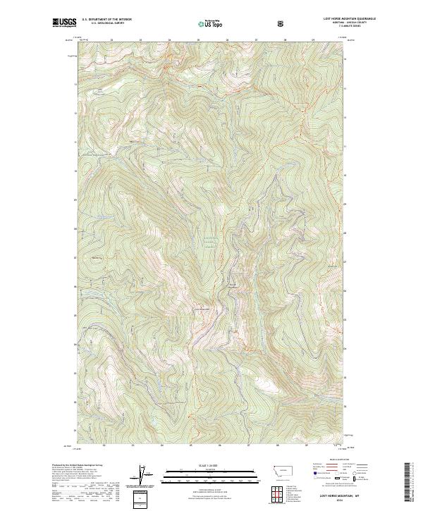 USGS Topographic Map – Lost Horse Mountain