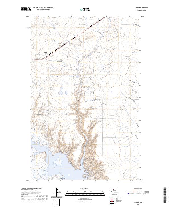 USGS Topographic Map – Lothair