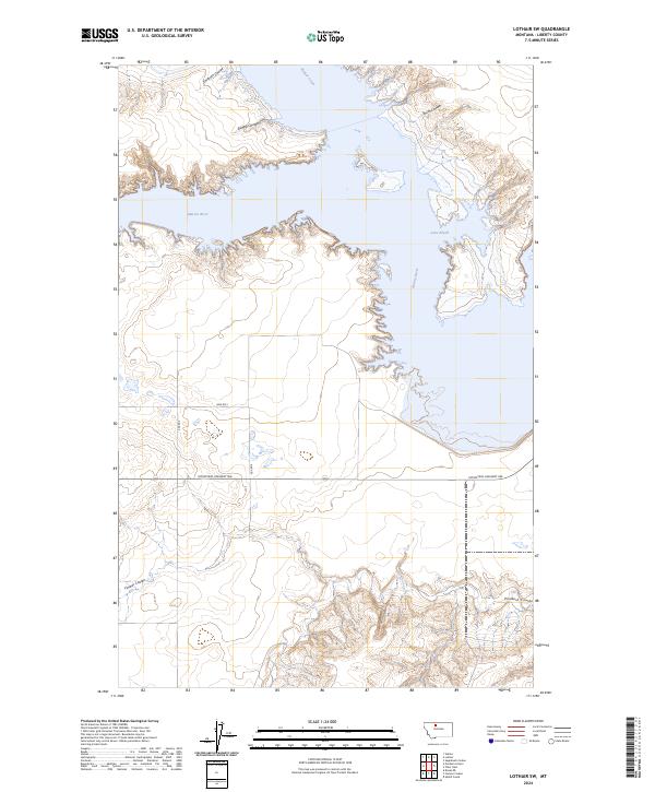 USGS Topographic Map – Lothair SW