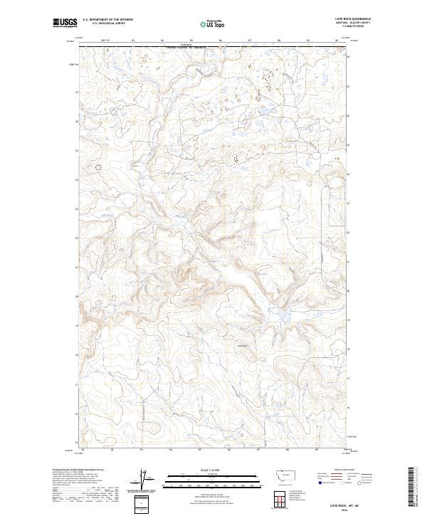 USGS Topographic Map – Love Rock