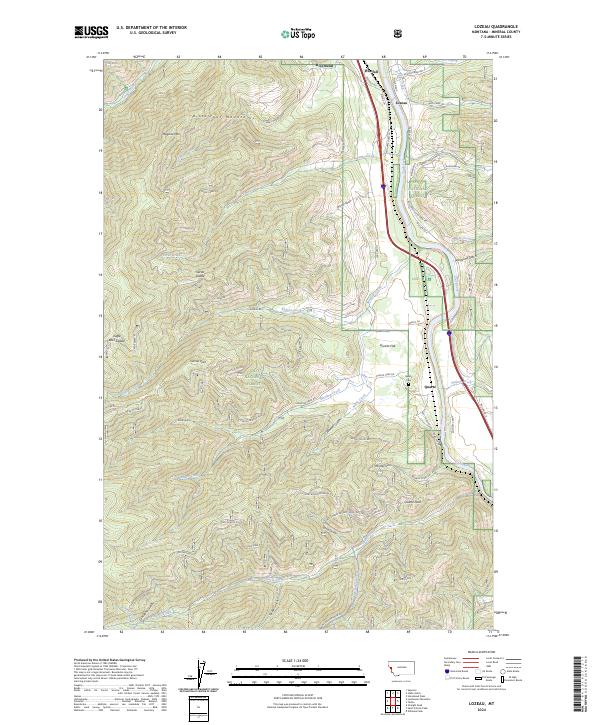 USGS Topographic Map – Lozeau