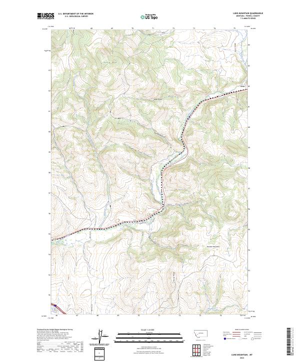 USGS Topographic Map – Luke Mountain