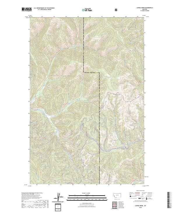 USGS Topographic Map – Lupine Creek