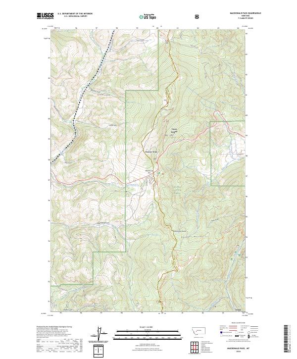 USGS Topographic Map – MacDonald Pass