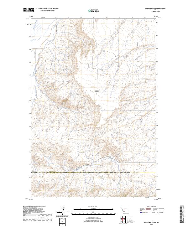 USGS Topographic Map – Madison Plateau