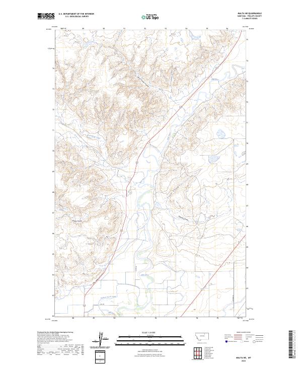 USGS Topographic Map – Malta NE