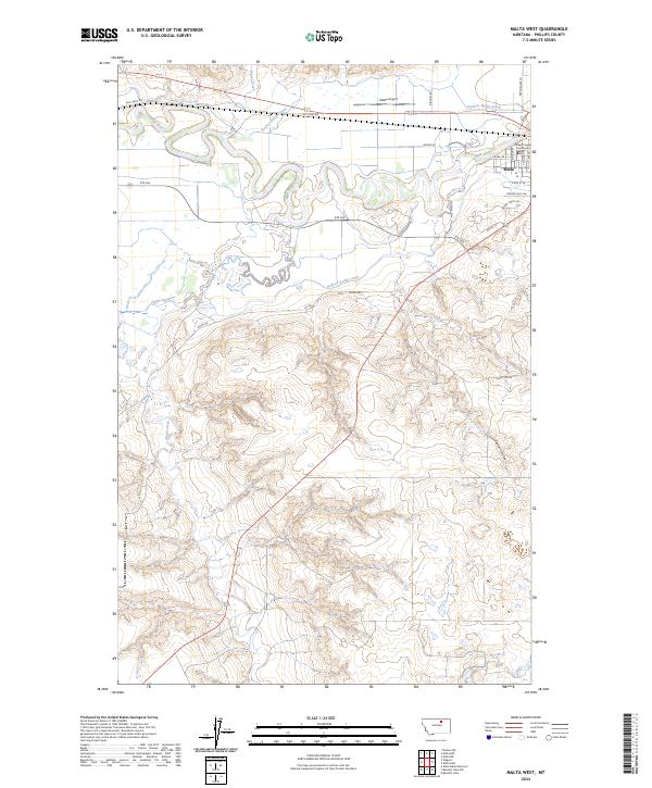 USGS Topographic Map – Malta West