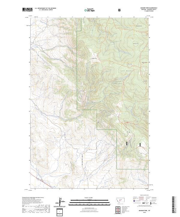 USGS Topographic Map – Manger Park