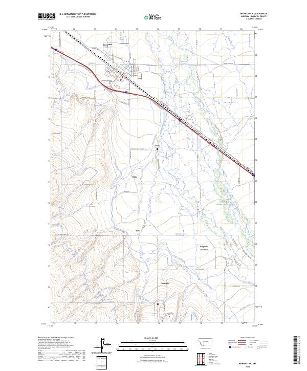 USGS Topographic Map – Manhattan