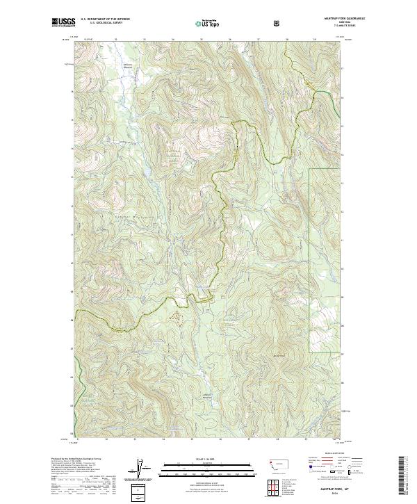 USGS Topographic Map – Mantrap Fork
