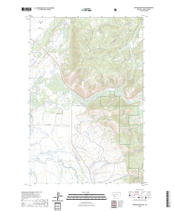 USGS Topographic Map – Marcum Mountain