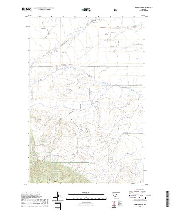 USGS Topographic Map – Martin Coulee