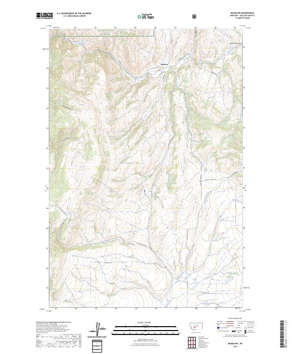 USGS Topographic Map – Maudlow