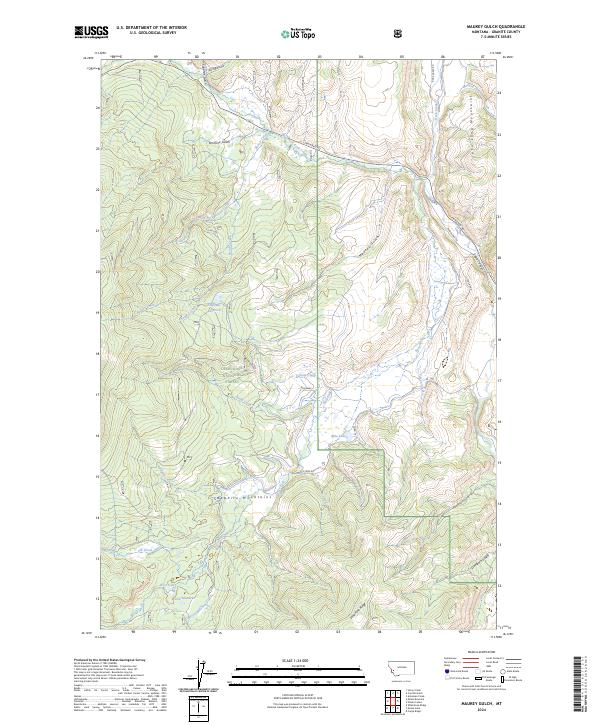 USGS Topographic Map – Maukey Gulch