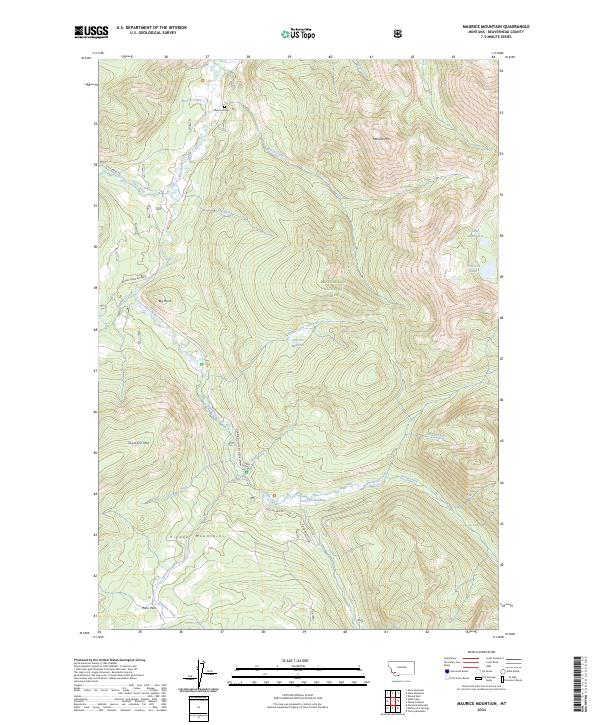 USGS Topographic Map – Maurice Mountain