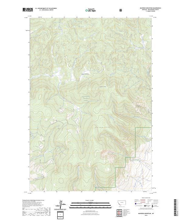 USGS Topographic Map – Maverick Mountain