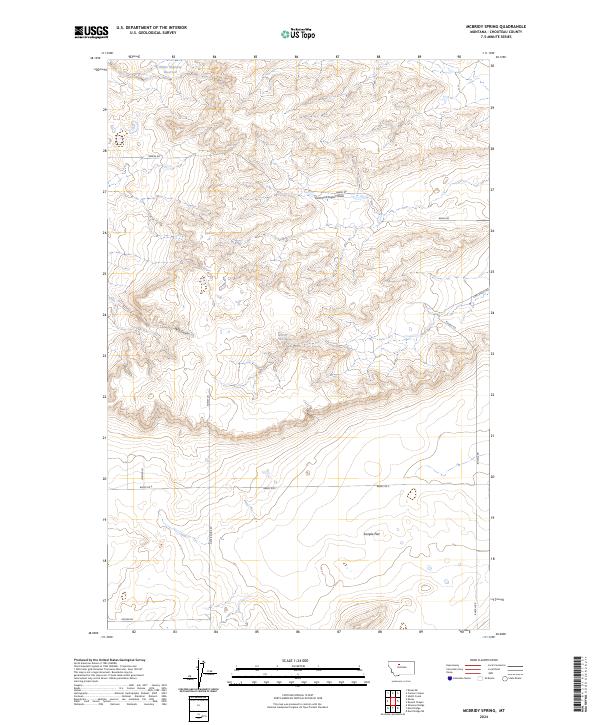 USGS Topographic Map – McBridy Spring