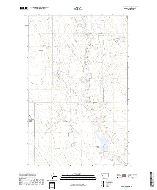 USGS Topographic Map – McCarters Lake