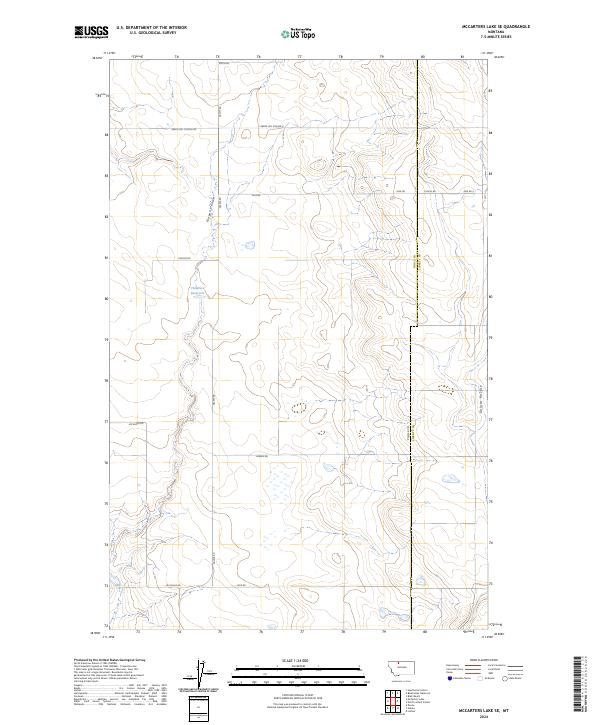 USGS Topographic Map – McCarters Lake SE