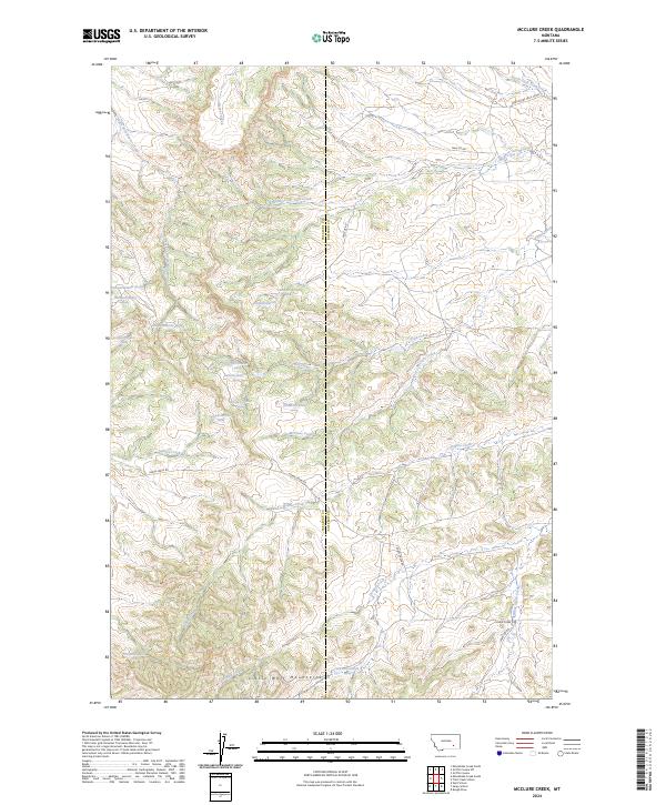 USGS Topographic Map – McClure Creek