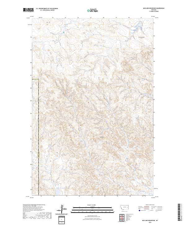 USGS Topographic Map – McClure Reservoir