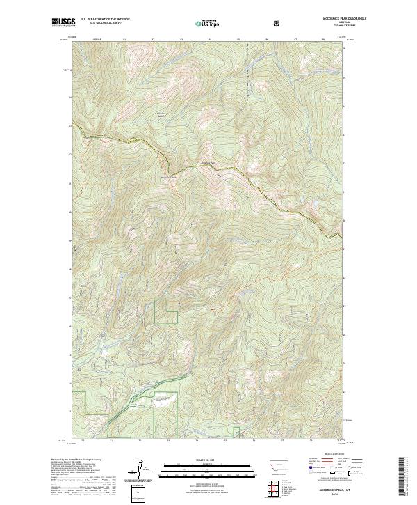 USGS Topographic Map – McCormick Peak