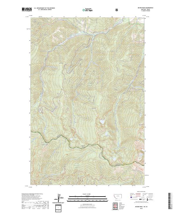 USGS Topographic Map – McGee Peak