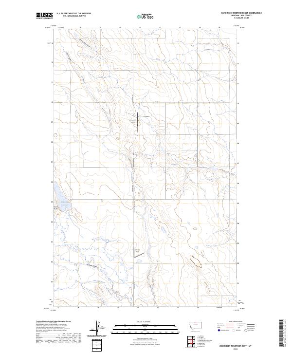 USGS Topographic Map – McKinnsey Reservoir East