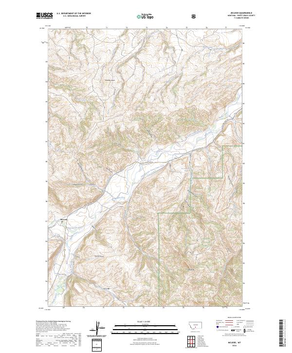 USGS Topographic Map – McLeod
