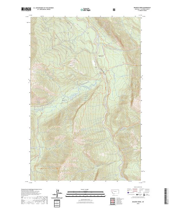 USGS Topographic Map – Meadow Creek