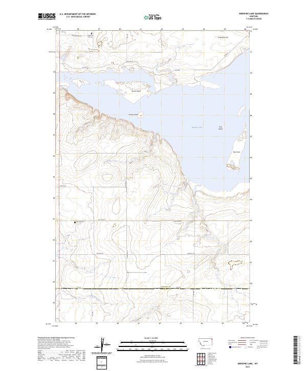 USGS Topographic Map – Medicine Lake