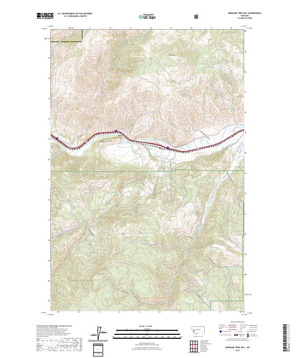 USGS Topographic Map – Medicine Tree Hill